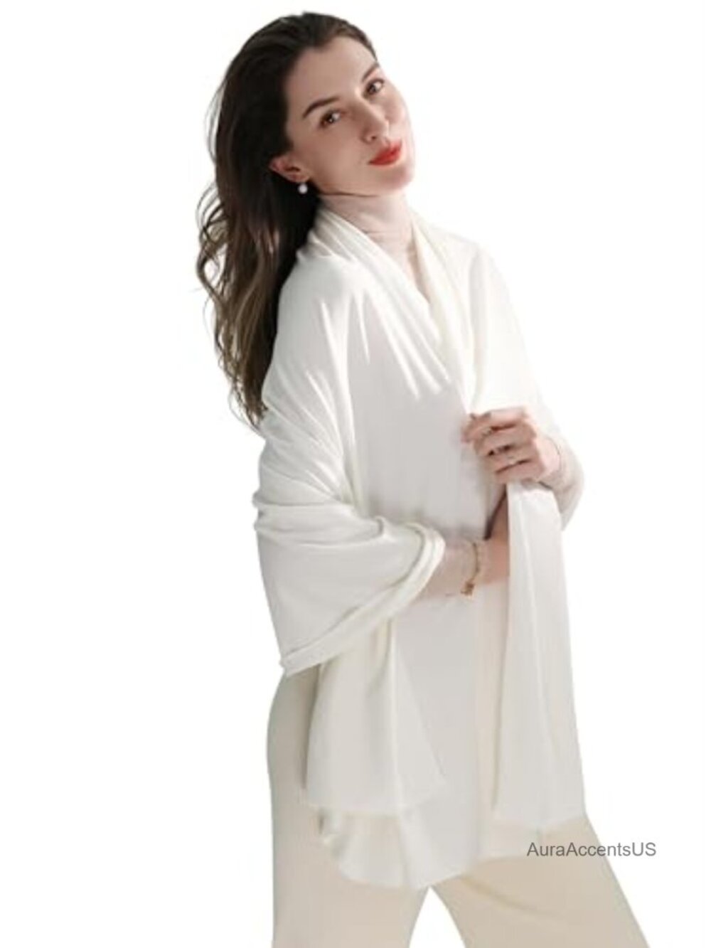 Silky Soft TENCEL Shawl Wrap Pashmina for Women Travel Lightweight